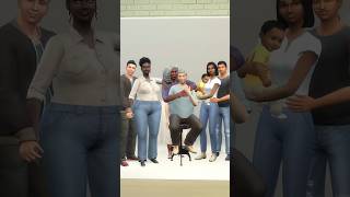 making a Sims 4 pose for 4 generations