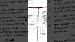 Advance Database system and Data Warehouse question paper of May 2024