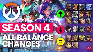 EVERY Season 4 Hero Change in Under 3 Minutes! | Overwatch