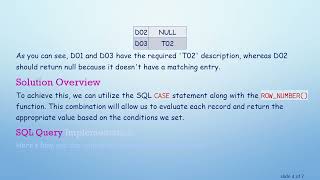 Efficiently Return Null for Matched Descriptions in SQL Queries