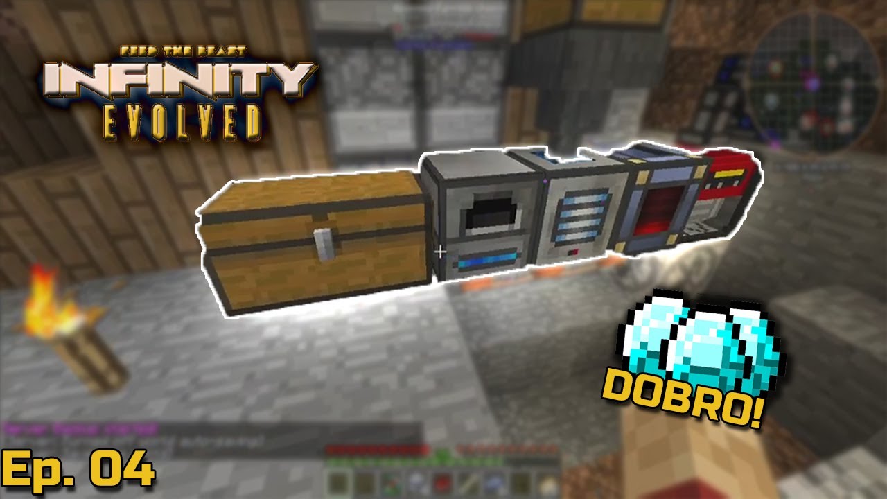 FTB INFINITY EVOLVED - MINÉRIOS EM DOBRO - Minecraft com mods Ep.4 ...