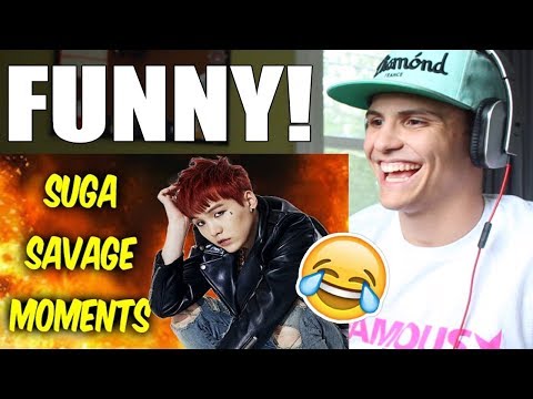 BTS Suga Savage Moments REACTION
