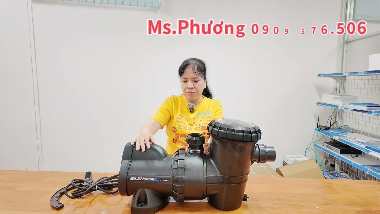 Máy bơm hồ bơi Davey Silensor - Chạy êm - Hiệu suất cao - Thiết kế đẹp