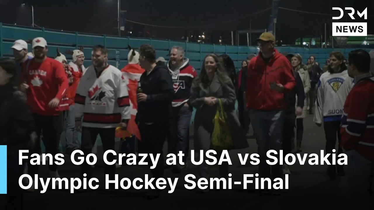 Fans Flood Milan Arena as USA Battles Slovakia in 2026 Winter Olympics Hockey | DRM News | AD14