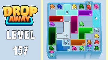 Drop Away level 157 gameplay solution