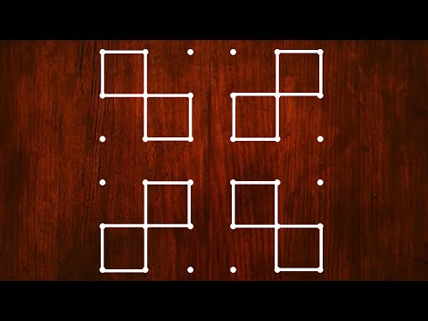 Simple Rangoli Design with 6x6 Dots || Rangoli Design for Beginners || Beautiful Muggulu Design