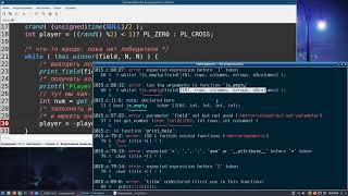 Пишем игру крестики-нолики на языке программирования си. screenshot 4