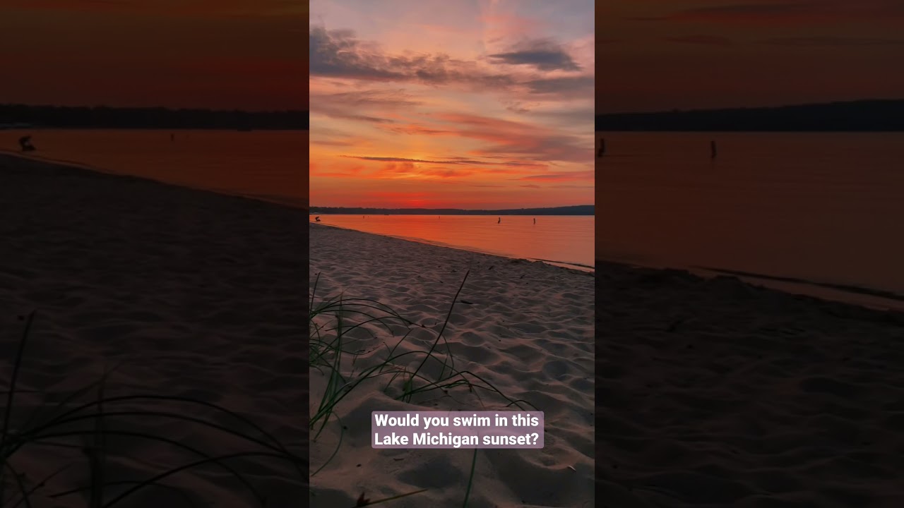 Perfect Sunset on Lake Michigan | Midwest Summer Road Trip