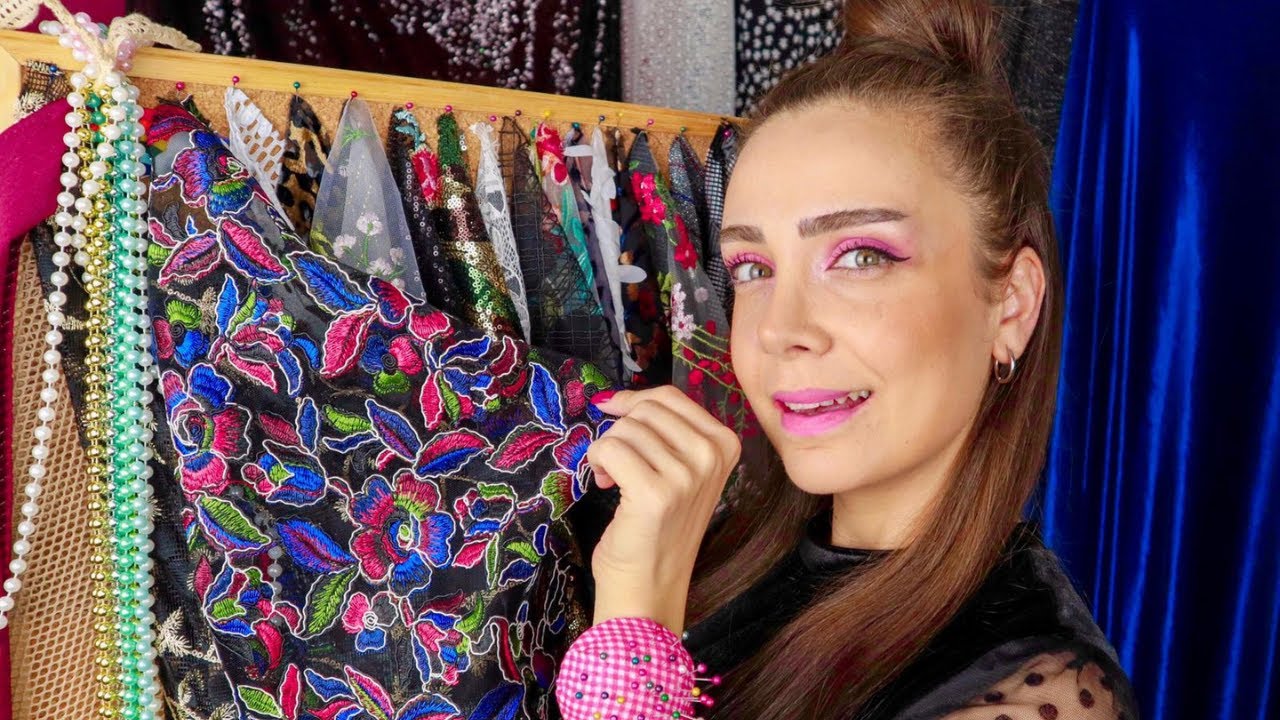 ASMR | Kumaş Atölyesinde (kumaş seçme, ölçü alma,iğneleme, kesme) | Türkçe ASMR