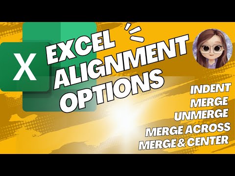 Excel Alignment Options | | Merge | Unmerge | Merge  Across| Merge & Center | Indent #alignment