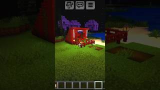 Survival Camp house tutorial. 🏡 #minecraft #minecraftshorts