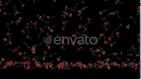 Red Roses Falling Background | Motion Graphics - Envato elements
