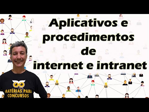 Aplicativos e procedimentos de internet e intranet