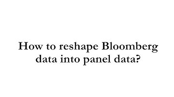 How to reshape Bloomberg data into panel data using Stata?