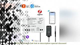 Mumubiz Zigbee 1 Gang Smart Switch With Temperature Humidity Sensor, Tuya Smart Life App ,Pive Dr