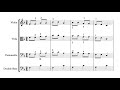 Haydn Surprise Symphony and moving music score