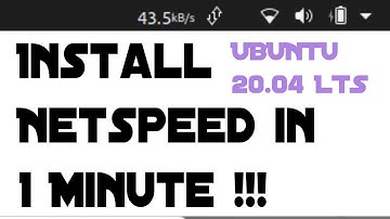 Install NetSpeed Extension in any newer Ubuntu under 1 minute | Talkin