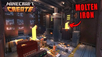I Built An Industrial Metal FOUNDRY In Minecraft Create Mod