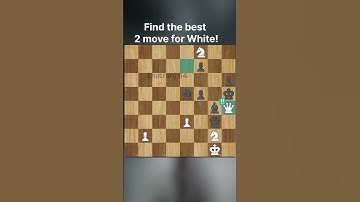 Find the best 2 moves for White! #chess #chessgame #shatranj64 #viralchess#puzzle #shorts #short