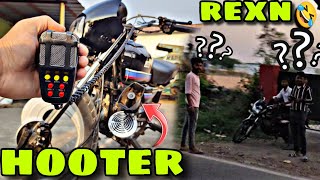 Hooter fit in splendor🔥🔥//crazy reaction🤣//#splendor #modified #vlog #hooter #bike