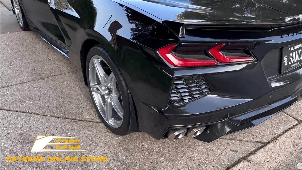 Extreme Online Store Corvette C8 Splash Guards installed by Lazc8