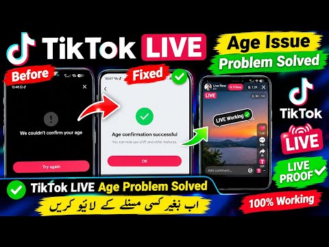 TikTok LIVE Age Problem Solved | “We Couldn't Confirm Your Age” Fix 2026