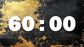 Black and Gold Grunge Countdown Timer [ 60:00 ]