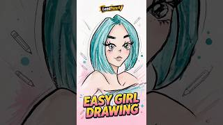 Easy Anime Girl Drawing With Short Hairs..! Easy Anime Girl Drawing With Short Hairs..!