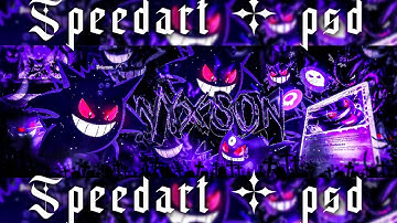 Gengar Header Speedart Photoshop