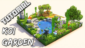How To Build A Koi Garden | Minecraft Tutorial