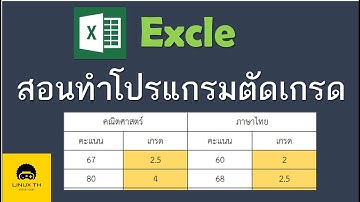 Microsoft Excel #2 สอนทำโปรแกรมตัดเกรด