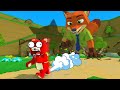 DON’T LOOK BACK! The GIANT FOX Is Chasing Me! SUPER BEAR ADVENTURE