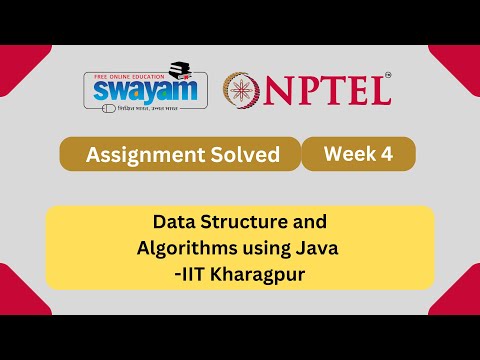 Data Structure And Algorithms Using Java Week 4 || NPTEL ANSWERS || My Swayam || NPTEL 2024