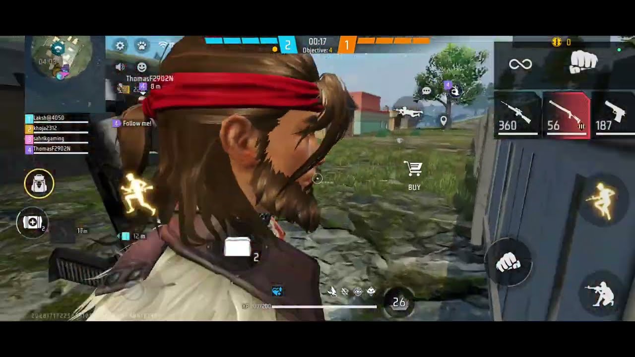 Free fire mein hacker 😨😨😨😰😰