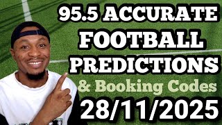 FOOTBALL PREDICTIONS TODAY 28/11/2025 | SOCCER PREDICTIONS TODAY | BETTING TIPS #footballpredictions screenshot 4