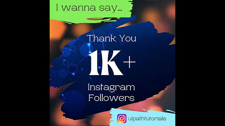 #shorts | 1K+ Followers on Instagram | Thank you UiPathCommunity