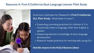Information ELevated (voiceover): Supporting Early Literacy Practices for English Learners