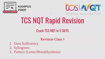 TCS NQT 2021 Cracker | Rapid Revision Class 3 | May Series #tcsnqt2021#reasoningability