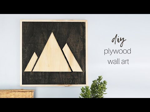 Diy Plywood Mountain Wall Art You