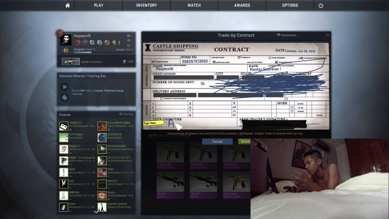 CSGO | AWP Hyperbeast TRADE UP!