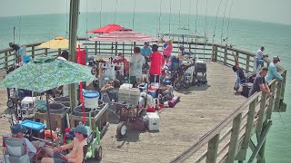 Surfchex.com - LIVE FISHING CAM from Surf City Fishing Pier 'T', NC