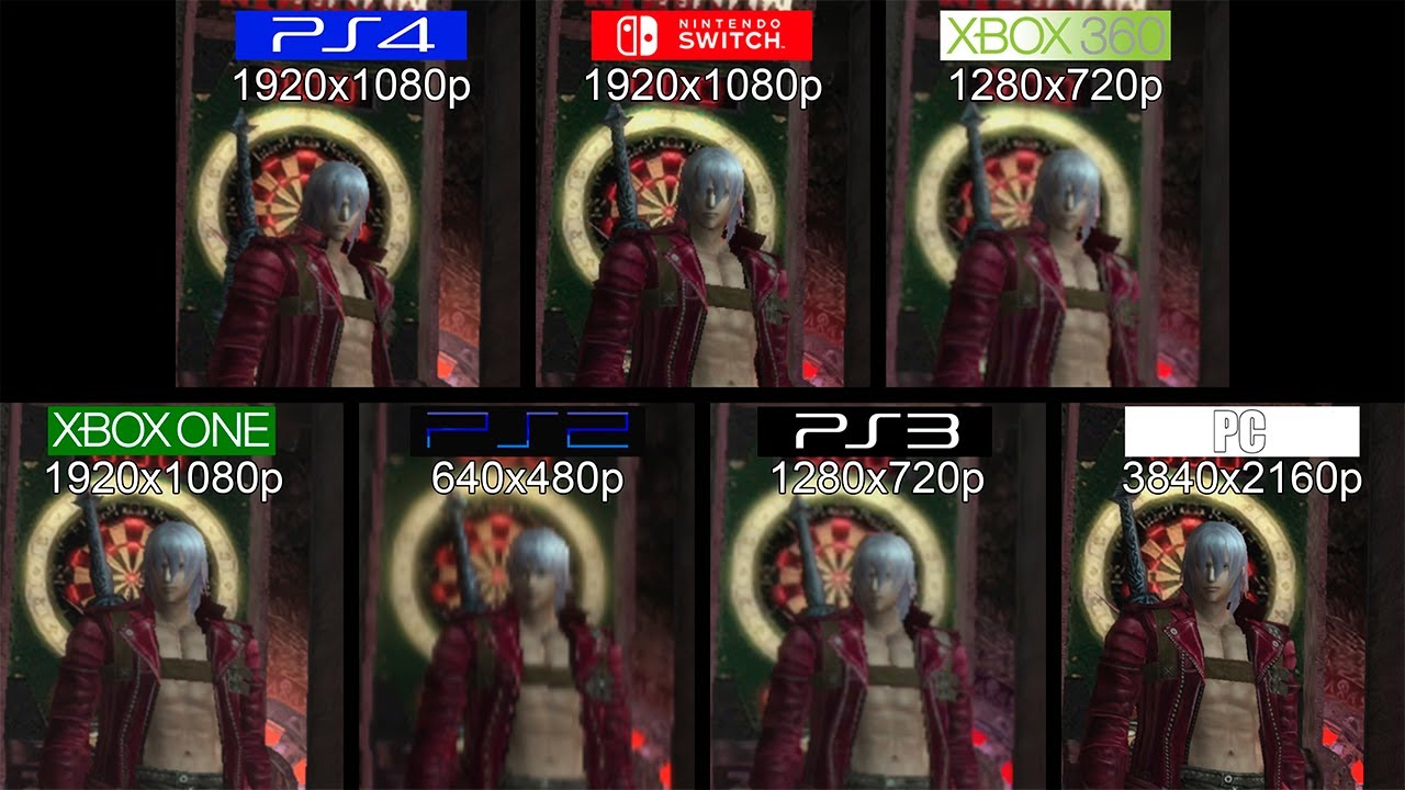 Devil May Cry 3 Switch Ps2 Ps3 Ps4 360 One Pc All Versions Comparison Youtube