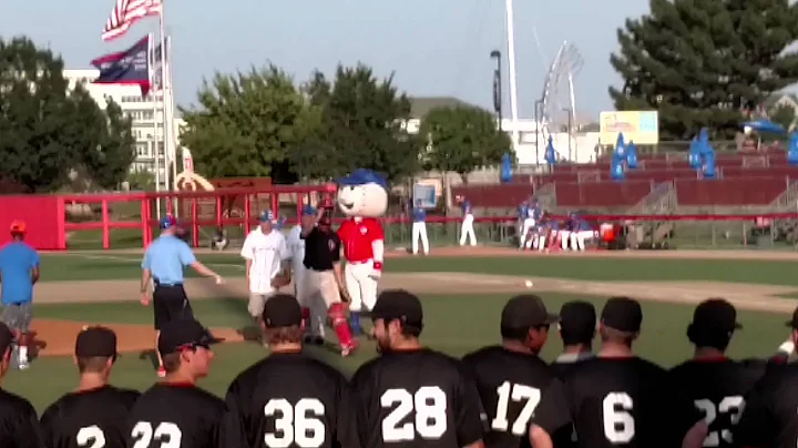 A.L. Sorensen Throws out First Pitch