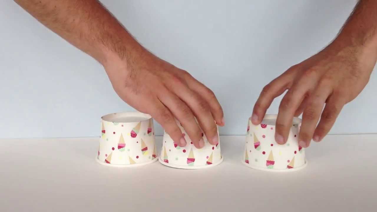 Theatre Tokens 3 Cups Game.