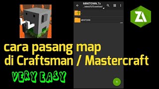 cara pasang map di craftsman mastercraft