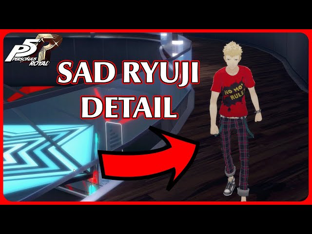 Sad Ryuji detail in Persona 5 Royal - YouTube