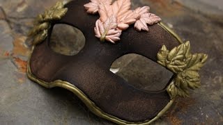 DIY Gold Leaf Masquerade Mask
