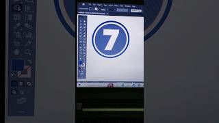 How To Create 7 Number Logo Design In Adobe Illustrator || #shorts #shortviral #number #logodesign