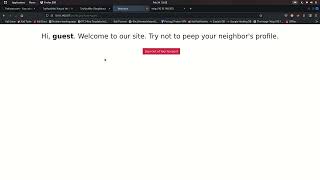 tryhackme, neighbour ctf-idor vulnerability