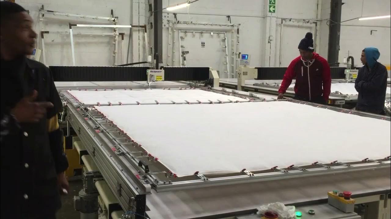 How to Make Downfilled Comforters_ Sewthrough Duvet Production YouTube